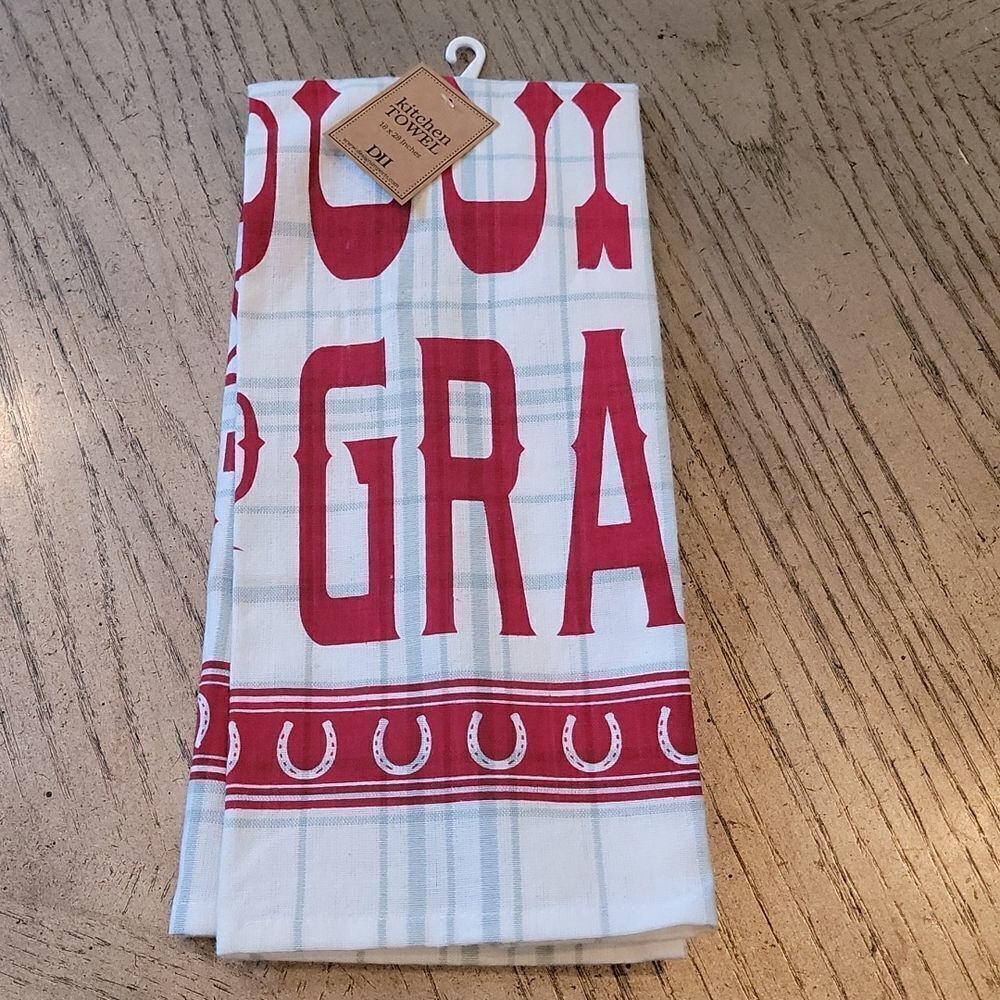 Horseshoe kitchen towel NWT 100% cotton ❤